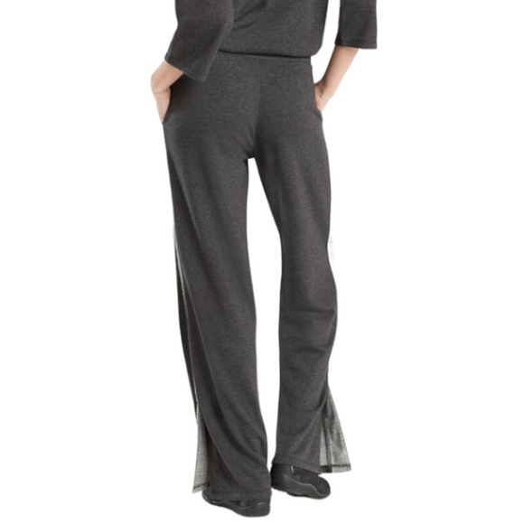 Josie Natori Women's Chi French Yoga Gym Sweatpants Black Terry Pants Small - Picture 2 of 4